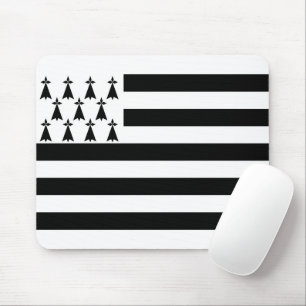 Bretagne (Gwenn-ha-du) Flagge Mousepad