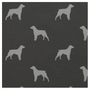 Bretagne-HundeSilhouette-Muster Stoff