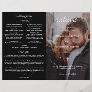 Bretagne katholische Hochzeit Programm mit voller