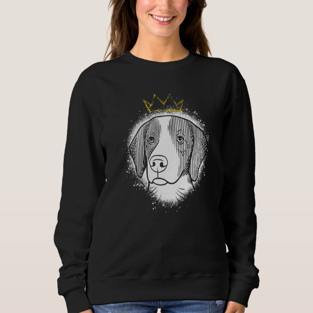 Bretagne mit Krone Sweatshirt (Vorderseite)