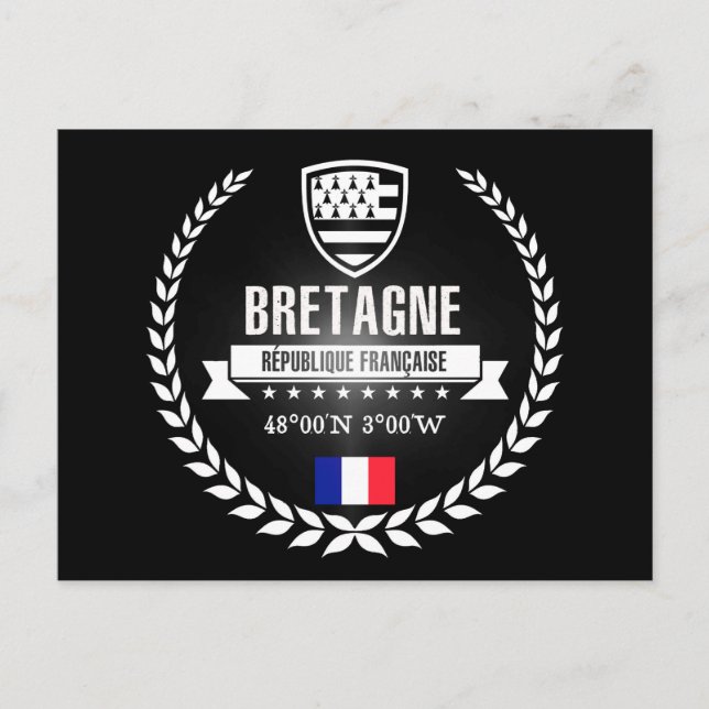 Bretagne Postkarte (Vorderseite)