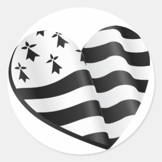 Bretagne Runder Aufkleber