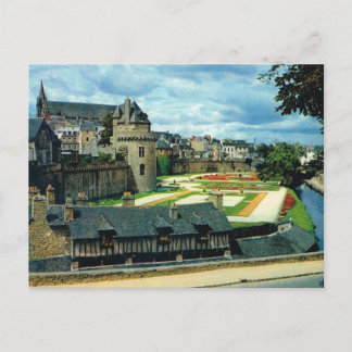 Bretagne, Schloss Vannes, Postkarte