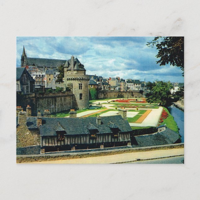 Bretagne, Schloss Vannes, Postkarte (Vorderseite)