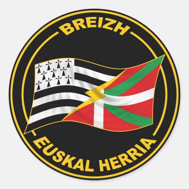 Bretagne und baskische Aufkleber (Vorderseite)