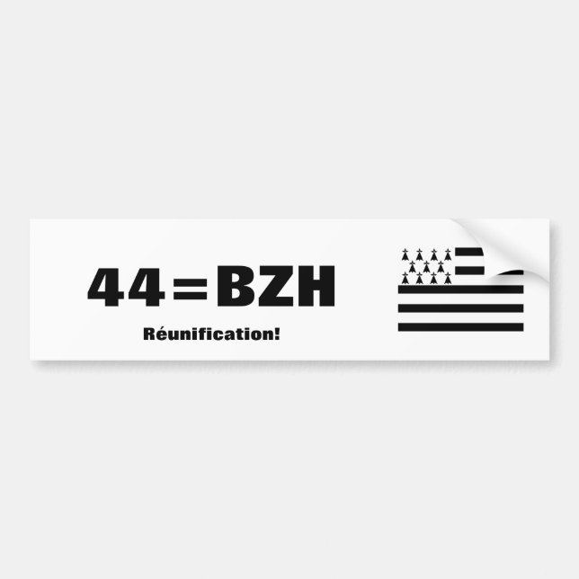 Bretagne-Wiedervereinigungs-Autoaufkleber Autoaufkleber (Vorne)