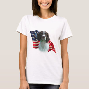 Bretagnespaniel-Flagge T-Shirt