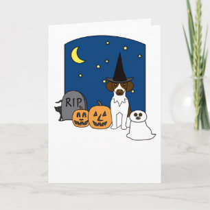 BretagneSpaniel Halloween Karte
