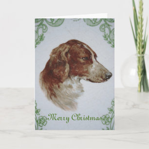 Bretagnespaniel-Weihnachten Feiertagskarte