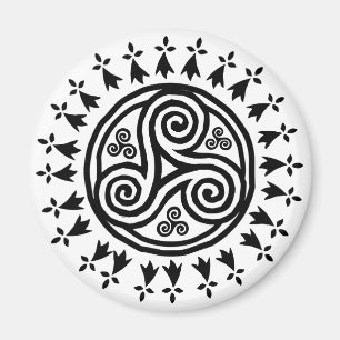 Breton triskel & hermine magnet