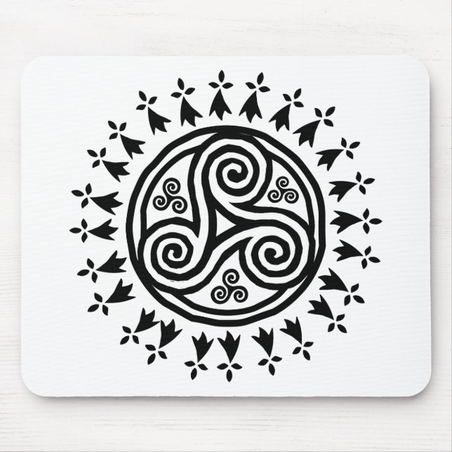 Breton triskel & hermine mousepad (Vorne)