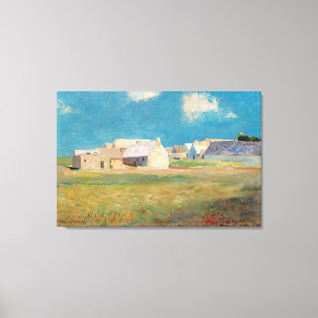 Breton Village Leinwanddruck (Vorderseite)