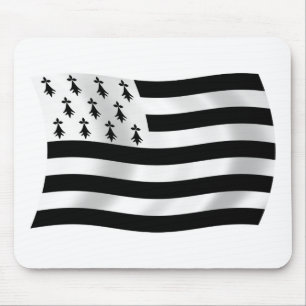 Bretonische Flagge-Mauspad Mousepad