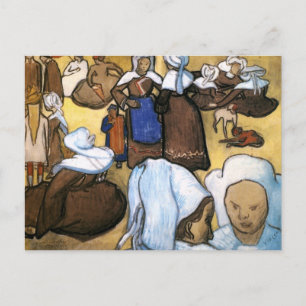 Bretonische Frauen, Vincent van Gogh Postkarte