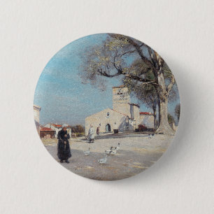 Bretonische Landschaft Dorfarchitektur Button