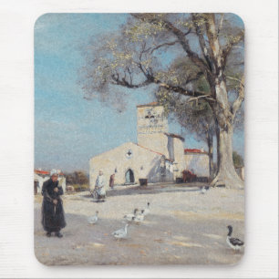 Bretonische Landschaft Dorfarchitektur Mousepad