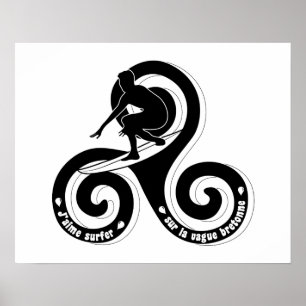 Bretonische Welle (Männerversion) Poster