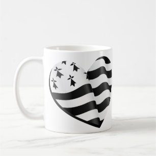 Bretonisches Flaggenherz Kaffeetasse
