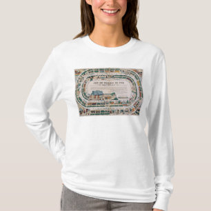 Brett für ein Bahnspiel, 1850 T-Shirt
