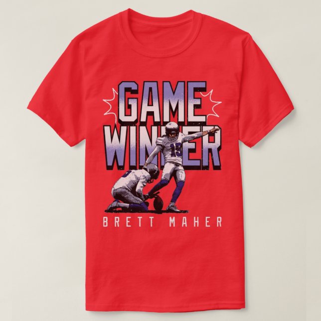 Brett Maher Dallas Game Gewinner TShirt 1 (Design vorne)