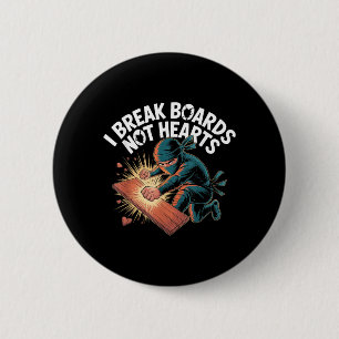 Bretter brechen, nicht Herzen Trainings Sparring Button