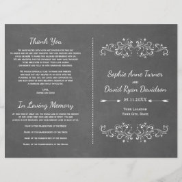 Bretter Geblüht und wirbeln | Hochzeitsprogramm