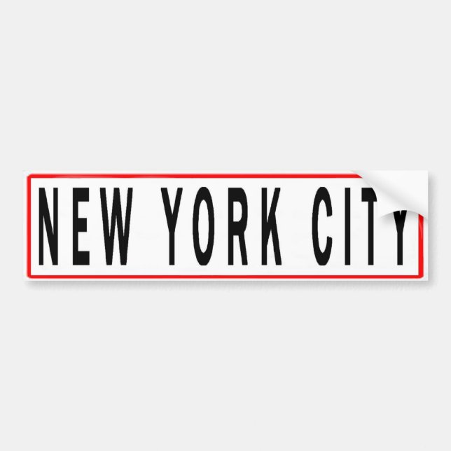 BRETTER NEW YORK CITY AUTOAUFKLEBER (Vorne)