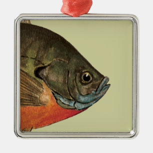 Brettfischerei Silbernes Ornament