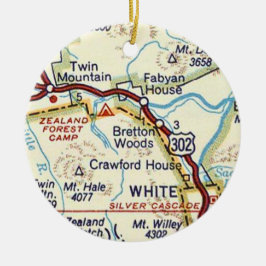 Bretton Woods New Hampshire Keramik Keramik Ornament