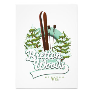 Bretton Woods New Hampshire-Logo Fotodruck