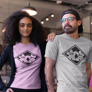 Brettspiel-Duo schwarze Rahmen Damen T-Shirt