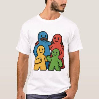 Brettspiel-Familie Niedliche Meeples Spielnacht T-Shirt