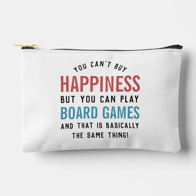 Brettspiele ist Happy Funny Board Games Lover Zubehörtasche (Vorderseite)