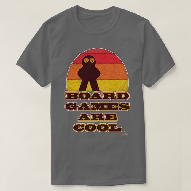 Brettspiele sind Coole Fun Meeple Hipster T-Shirt (Design vorne)