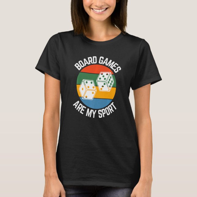 Brettspiele sind meine Sport-Gamer-Fans T-Shirt (Vorderseite)