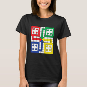 Brettspiele spielen Ludo auf Ihrer Illustrationsgr T-Shirt