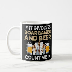 Brettspiele und Bier-I-Board-Spiel Kaffeetasse