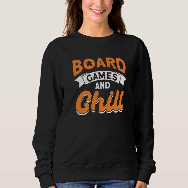Brettspiele und Brettspiele Sweatshirt (Vorderseite)