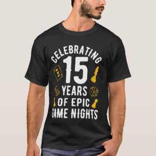 Brettspieler 15 Jahre verheiratetes Paar Brettspie T-Shirt