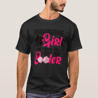 Brettspielerin Brettspielerin Tischplatte T-Shirt