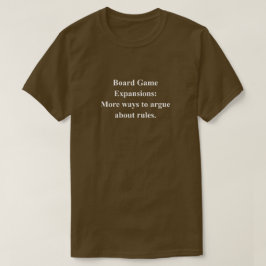 Brettspielerweiterungen Lustiger Satz mit weißem T T-Shirt