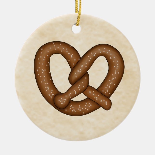 Bretzel mit Beige Bkgd Ornament (Vorne)