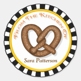 Bretzel & Round Checkerboard Kitchen Stickers