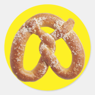 Bretzel Runder Aufkleber