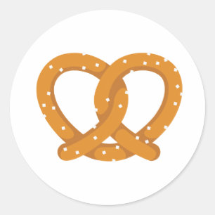 Bretzel Runder Aufkleber