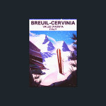Breuil-Cervinia, Valle d’Aosta, italy, Skiposter Leinwanddruck<br><div class="desc">Breuil-Cervinia, Valle d’Aosta, italy, Skipposter Druck der Landschaft.</div>