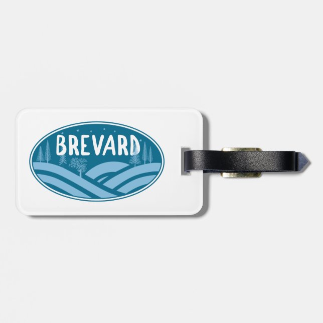 Brevard North Carolina Außenbereich Gepäckanhänger (Rückseite horizontal)