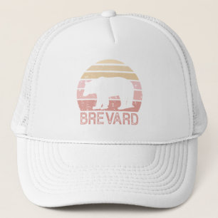 Brevard North Carolina Retro Bear Truckerkappe