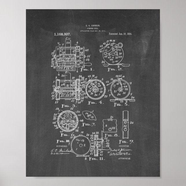 Brevet de bobines de pêche - tableau de bord (Devant)