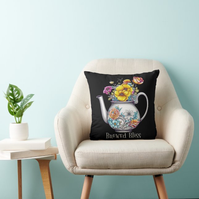 Brew Bliss Teapot Kissen (Stuhl )